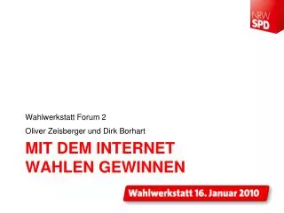 mit dem internet wahlen gewinnen