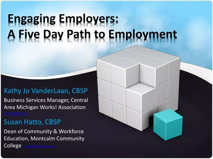 engaging employers a five day path to employment