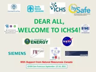 DEAR ALL, WELCOME TO ICHS4!