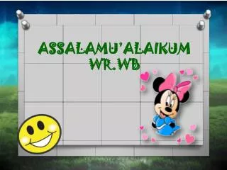 assalamu alaikum wr wb