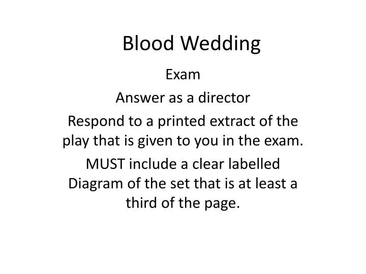 blood wedding