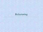 Refactoring - slide 1