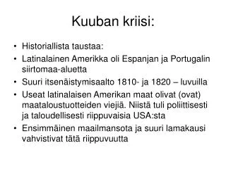 kuuban kriisi
