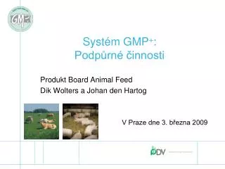 syst m gmp podp rn innosti