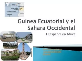 guinea ecuatorial y el sahara occidental