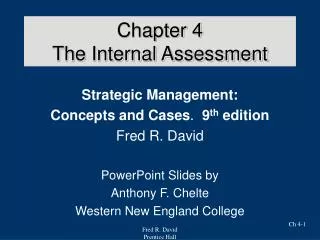 Chapter 4 The Internal Assessment