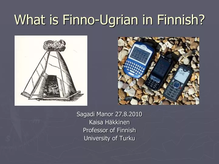 what is finno ugrian in finnish