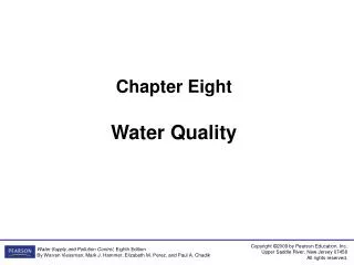 Chapter Eight Water Quality