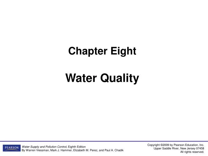 chapter eight water quality