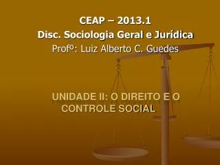 unidade ii o direito e o controle social