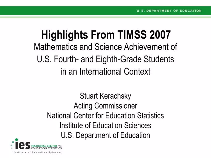 highlights from timss 2007