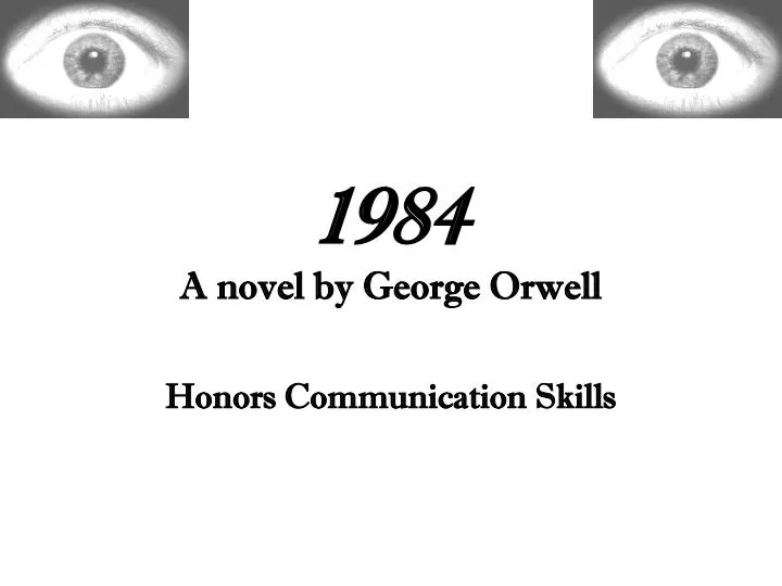 1984 a novel by george orwell