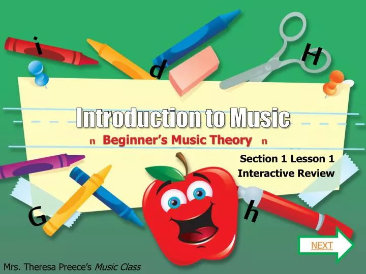 introduction to music