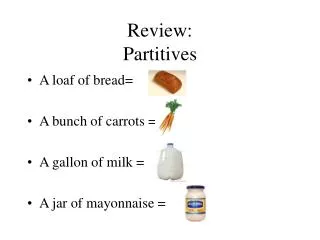Review: Partitives