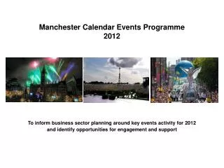 Manchester Calendar Events Programme 2012