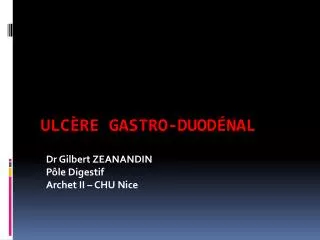 dr gilbert zeanandin p le digestif archet ii chu nice