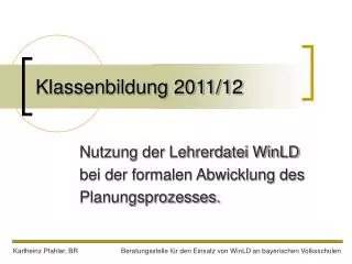 klassenbildung 2011 12