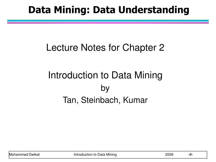 data mining data understanding