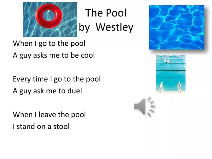 the pool by westley