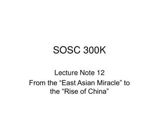 SOSC 300K