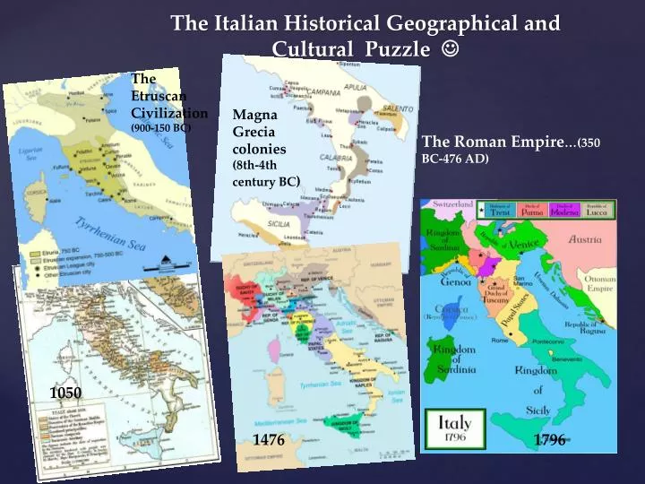 the italian historical geographical and cultural puzzle