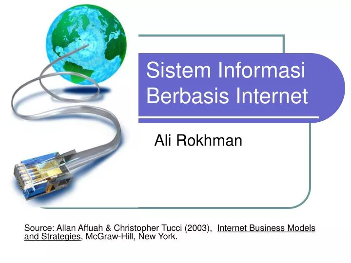 sistem informasi berbasis internet