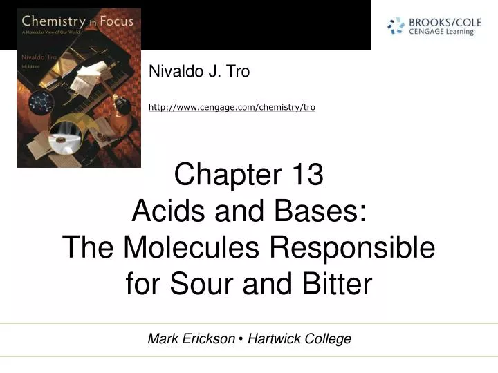 chapter 13 acids and bases the molecules responsible for sour and bitter