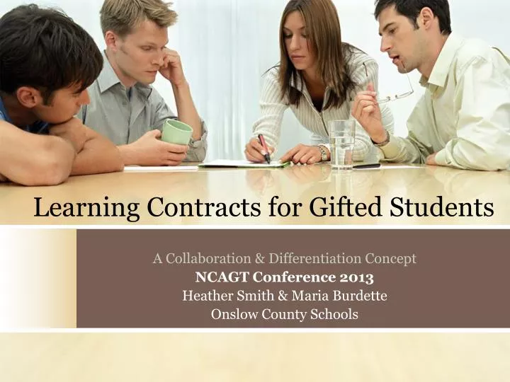 learning contracts for gifted students