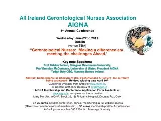 All Ireland Gerontological Nurses Association AIGNA