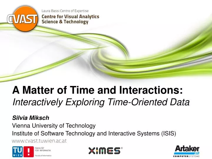 a matter of time and interactions interactively exploring time oriented data
