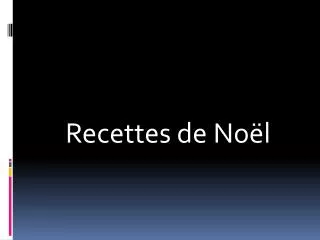 recettes de no l
