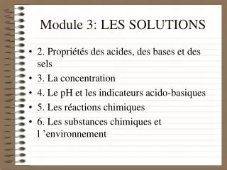 module 3 les solutions
