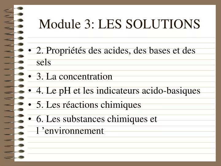 module 3 les solutions