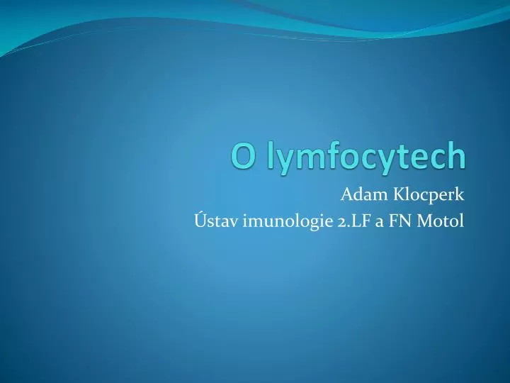 o lymfocytech