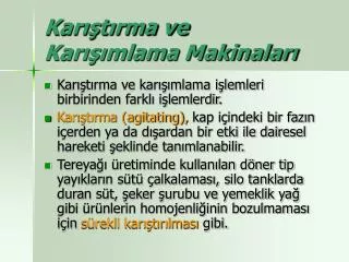 kar t rma ve kar mlama makinalar