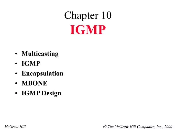 chapter 10 igmp