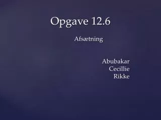 abubakar cecillie rikke
