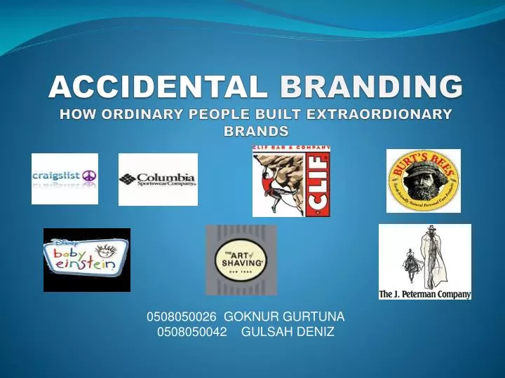 accidental branding how ordinary people built extraordionary brands