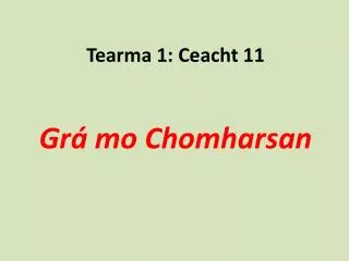 tearma 1 ceacht 11 gr mo chomharsan