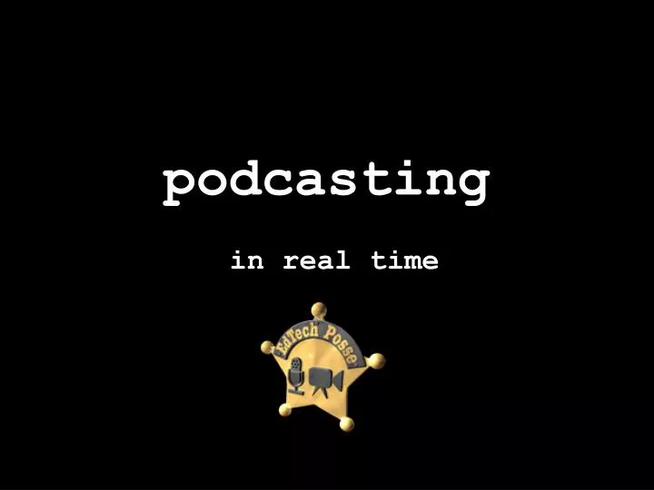 podcasting