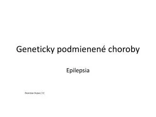 geneticky podmienen choroby