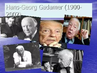 hans georg gadamer 1900 2002