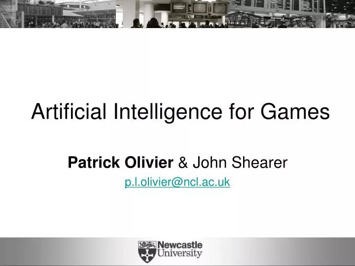 artificial intelligence for games