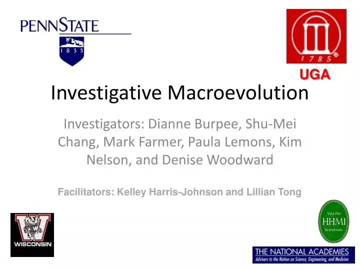 investigative macroevolution