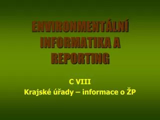 environment ln informatika a reporting