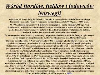 w r d fiord w field w i lodowc w norwegii