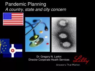 Pandemic Planning A country, state and city concern