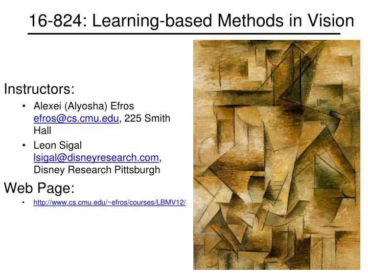 16 824 learning based methods in vision