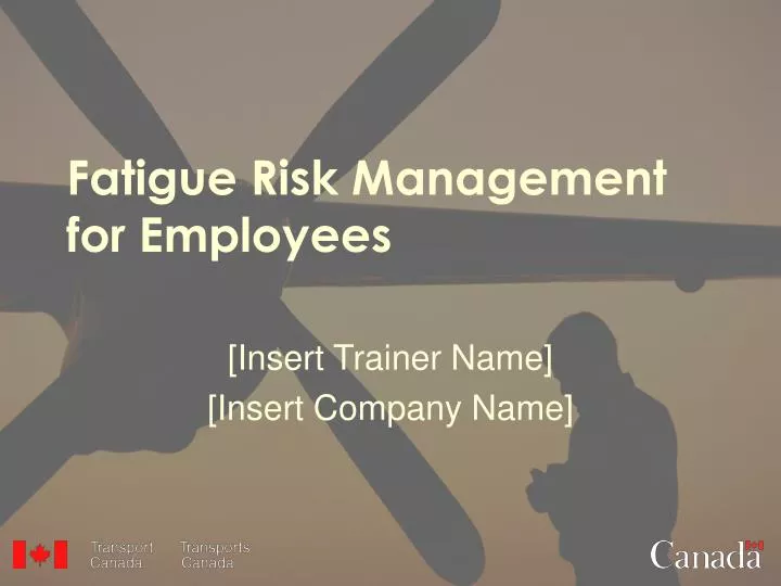 fatigue risk management for employees