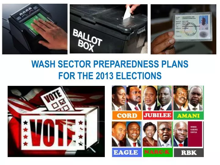 wash sector preparedness plans for the 2013 elections